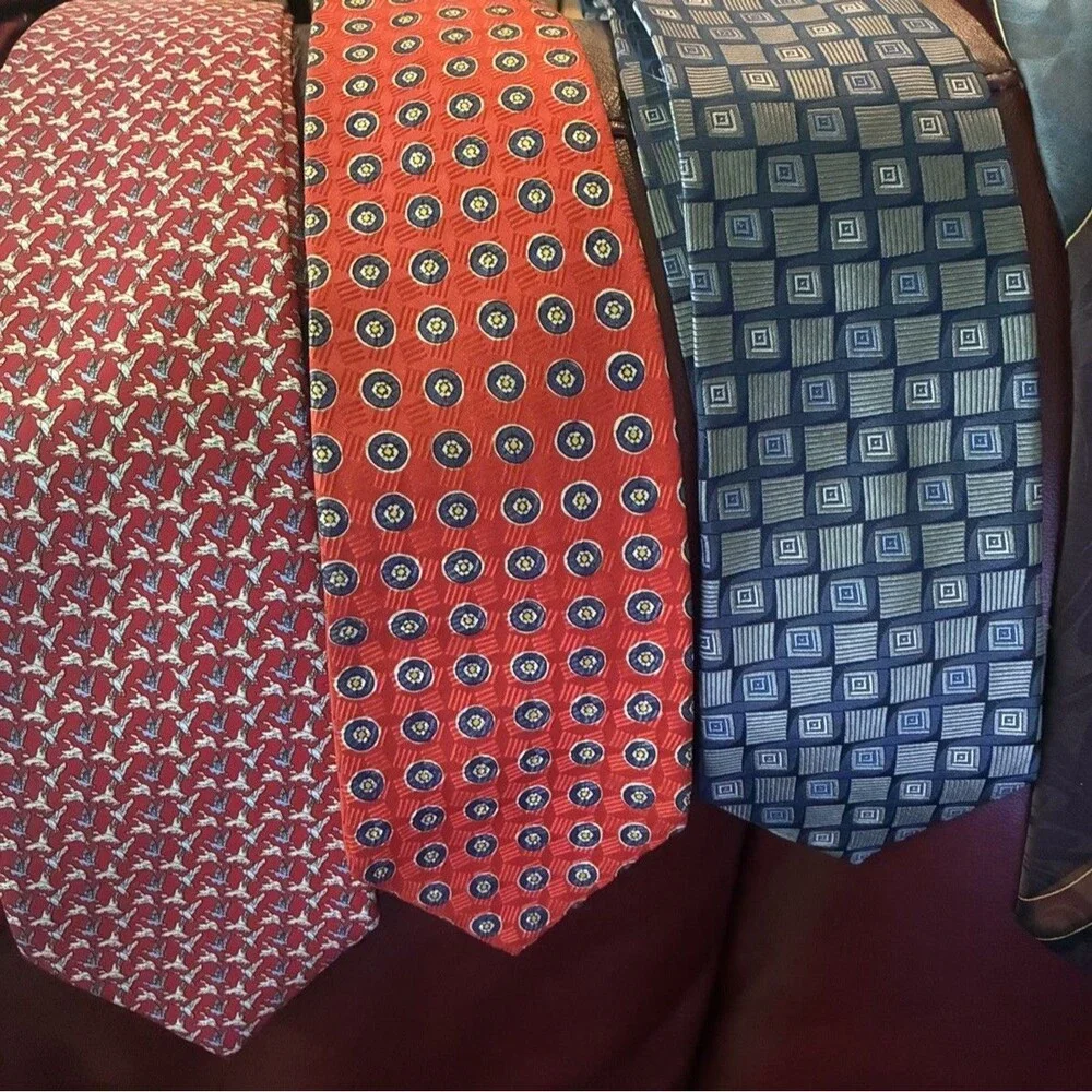Men’s Silk Tie Lot of 8 J Garcia Robert Talbott Polo Ralph Lauren Molecular